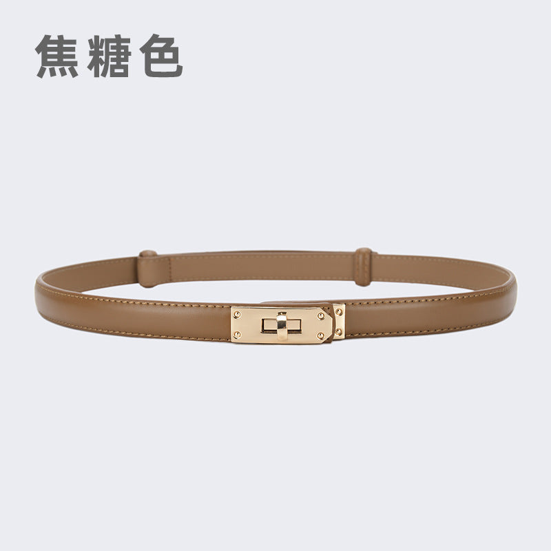 Wholesale women's thin belt skirt casual pants belt waist buckle belt